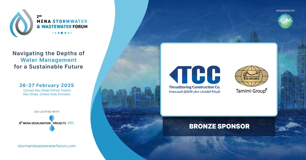 TCC Proudly Sponsors the 2nd MENA Stormwater & Wastewater Forum 2025